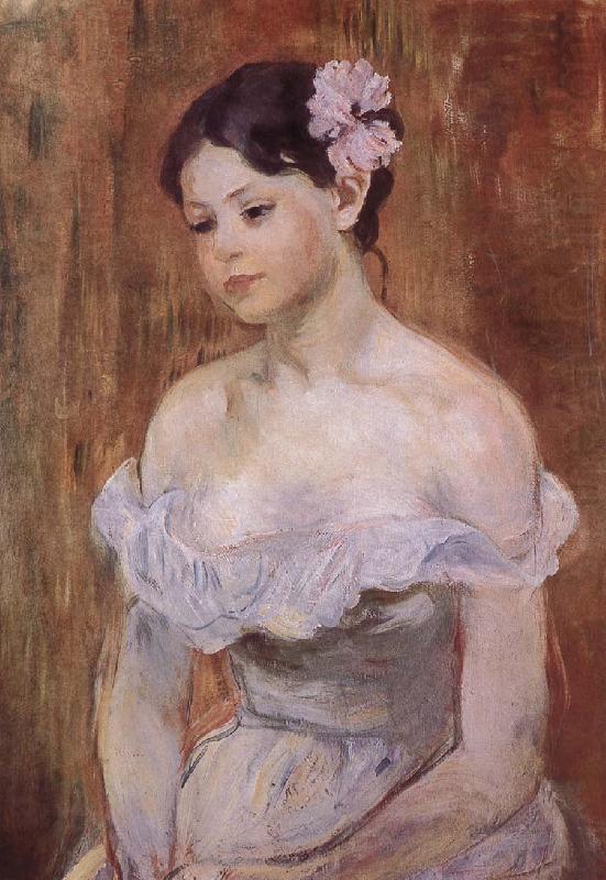 The girl wearing the fresh flowers, Berthe Morisot